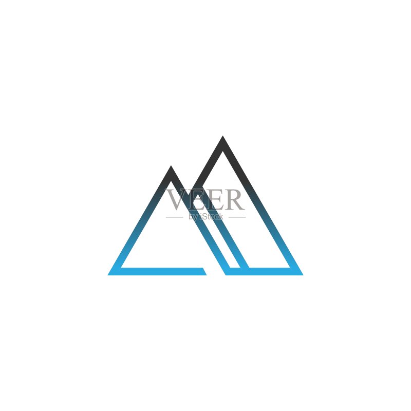 山峰图标logo设计矢量素材图标素材