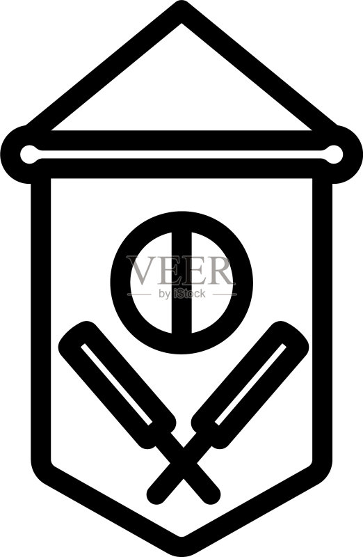 板球盾牌标志图标图标素材