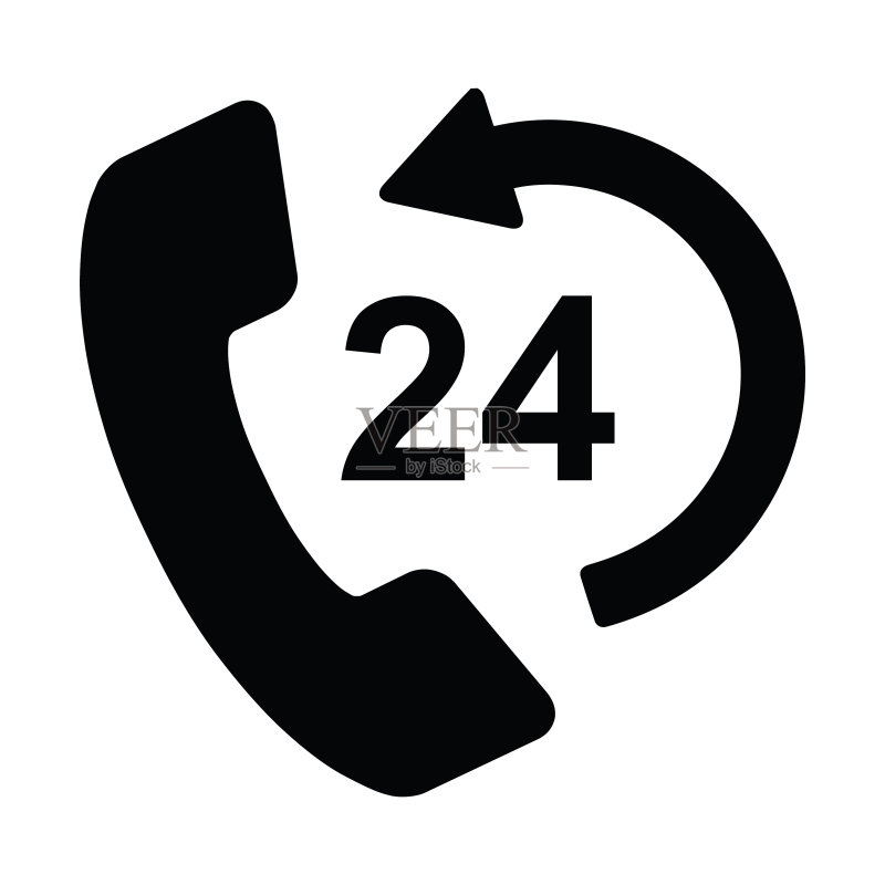 24小时客服支持图标图标素材