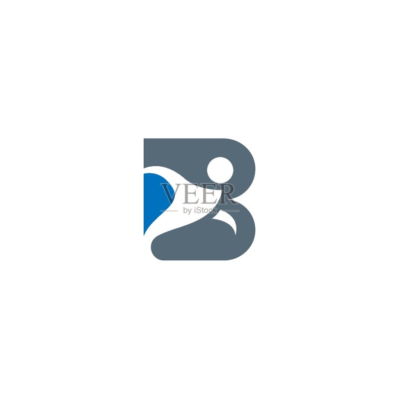字母B标志图标设计概念图标素材