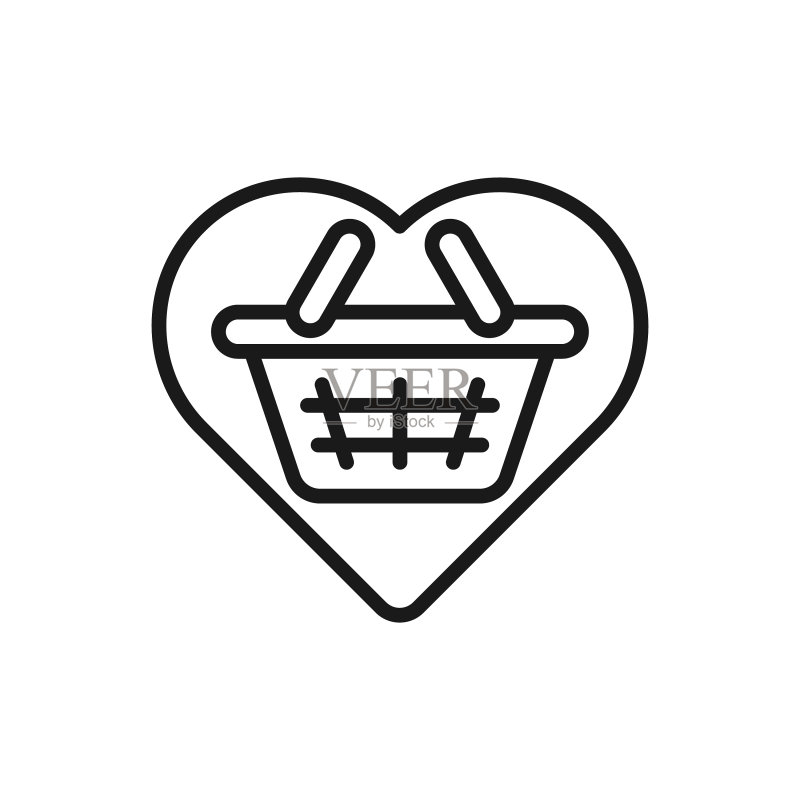 带购物清单图标的购物清单图标素材