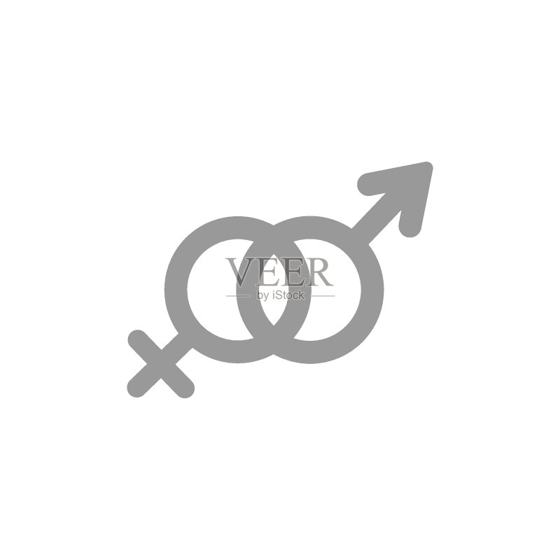 男女符号扁平矢量图标图标素材