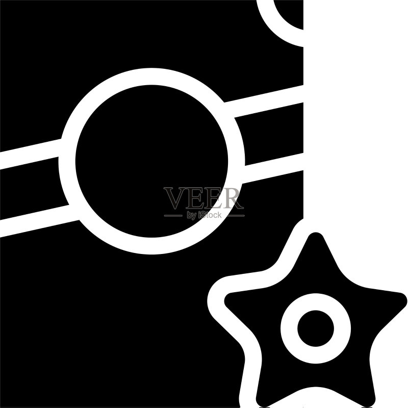 星形意大利面图标图标素材