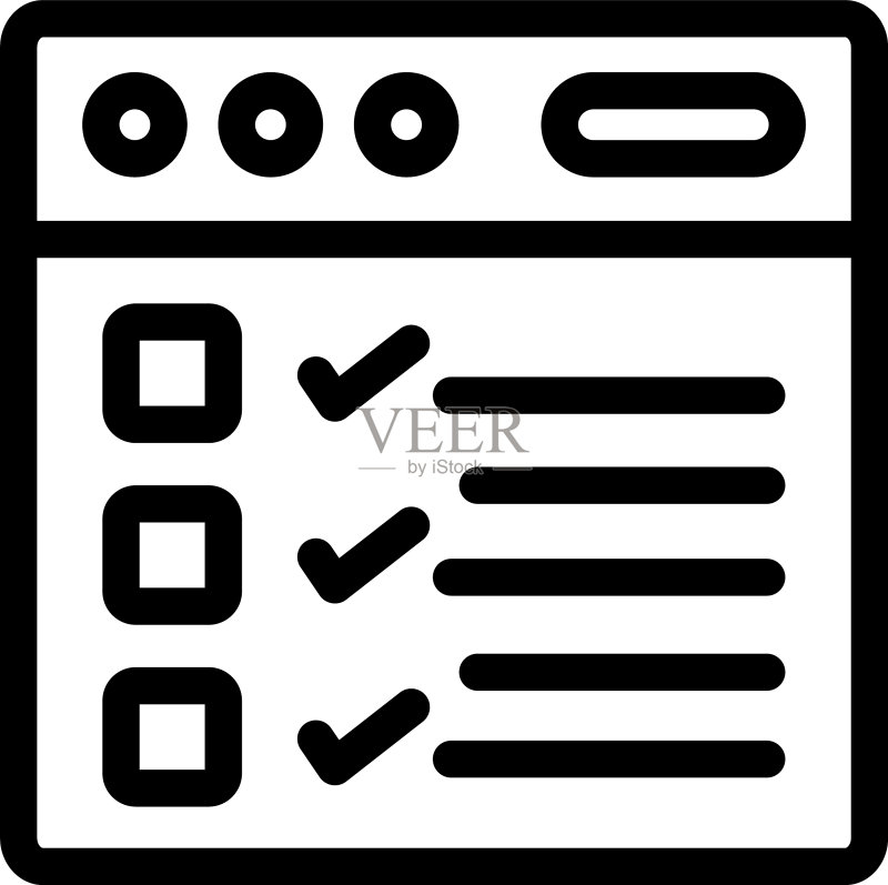 网站调查图标素材