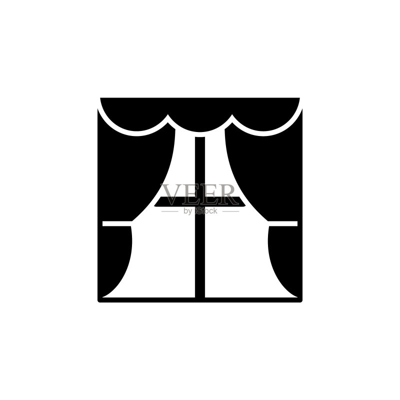 窗帘图标素材