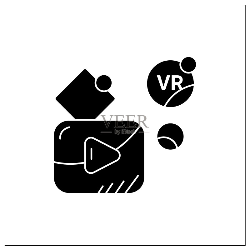 VR播放器标志图标图标素材