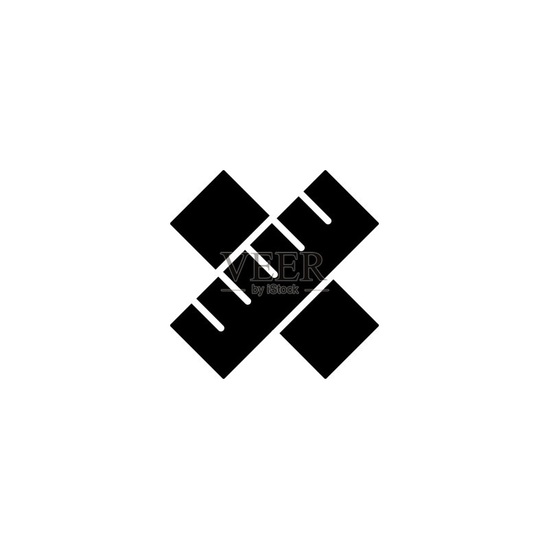 尺子图标素材