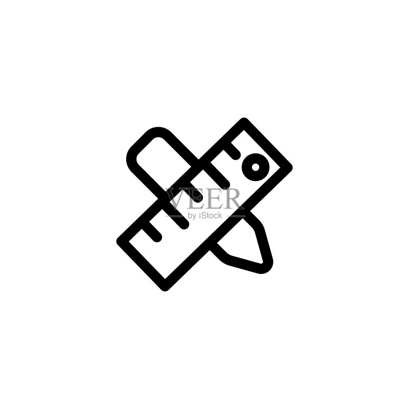 尺子图标素材