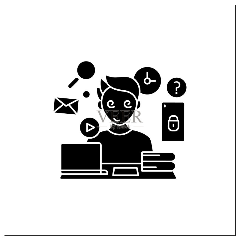 信息过载 Glyph 图标图标素材