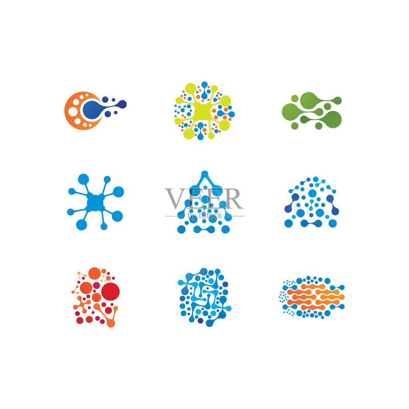 分子DNA图标素材