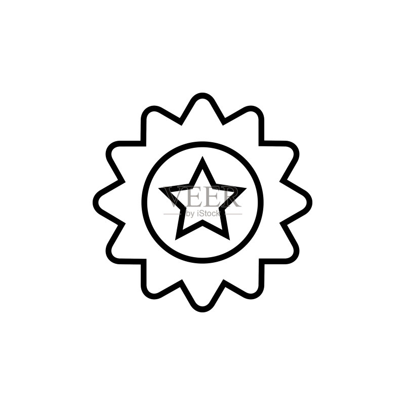 星星贴纸图标图标素材
