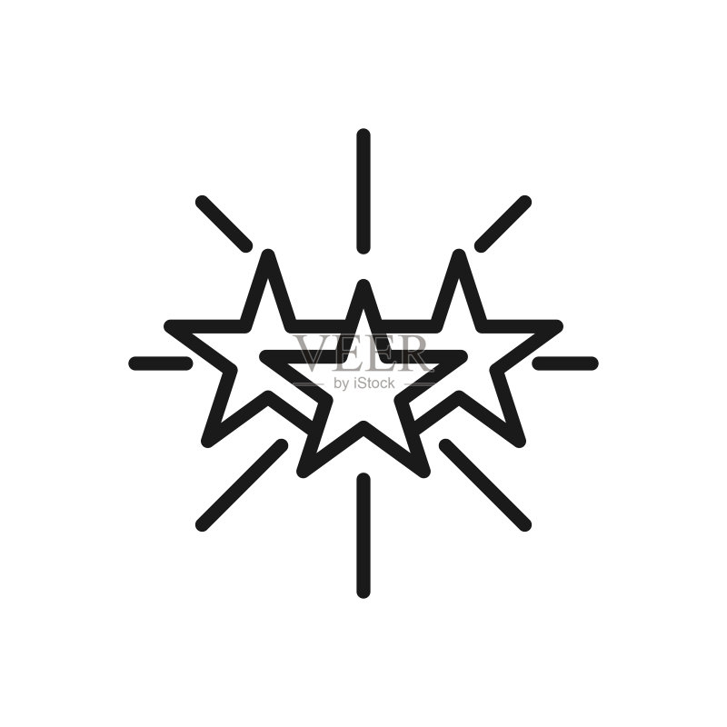 星星图标模板设计图标素材