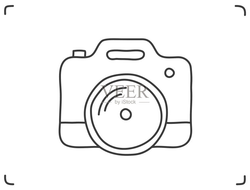 涂鸦相机图标图标素材