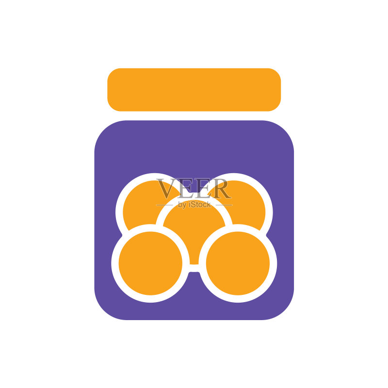 饼干罐 Glyph 图标 厨房电器图标素材
