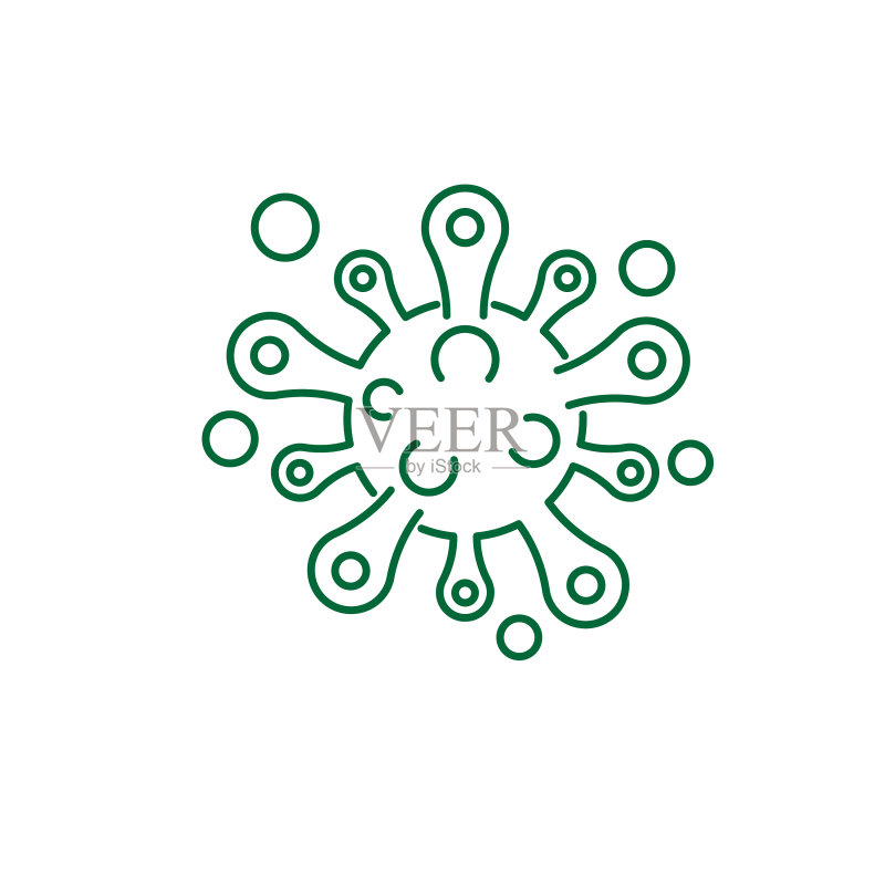 病毒图标模板设计图标素材