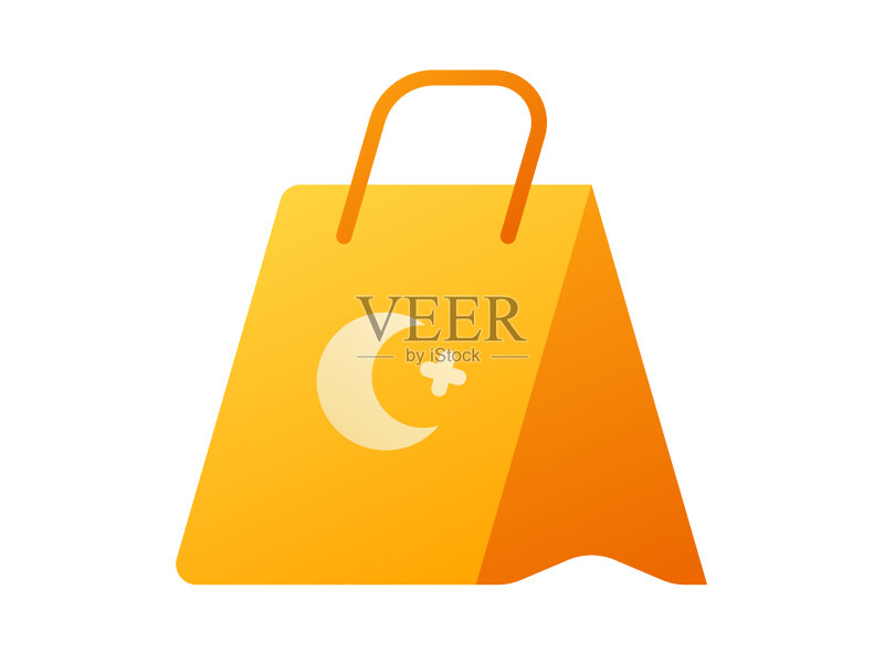 礼品袋光滑样式独立图标图标素材