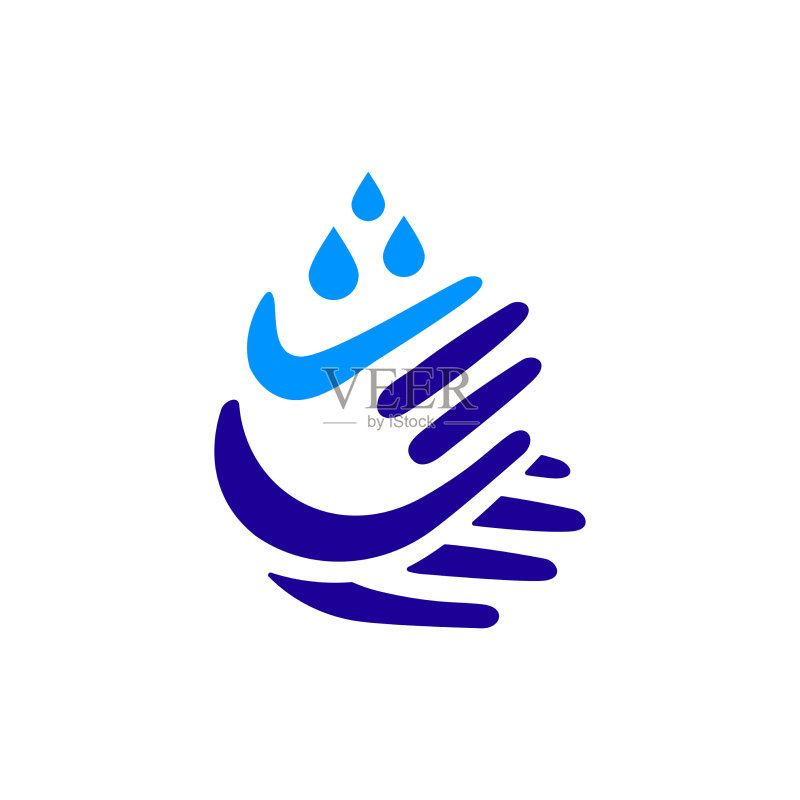 手洗水滴标志图标图标素材