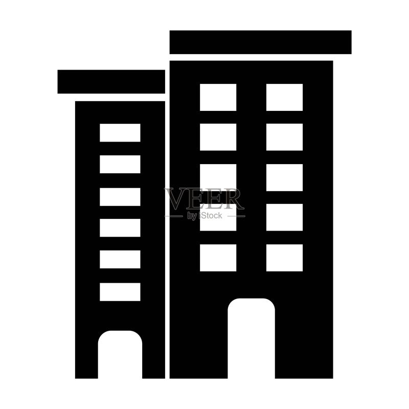 工厂办公楼图标图标素材