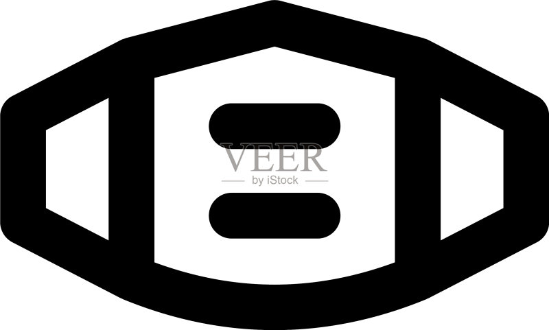 医疗面具图标素材
