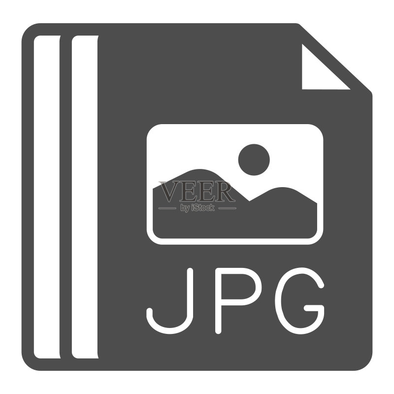 纸张、JPG文件、图像文档实体图标图标素材