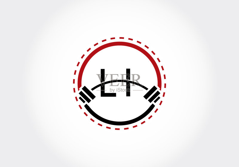 LI首字母字母杠铃Logo图标素材
