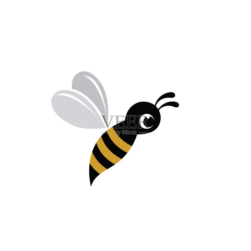 蜂巢蜜蜂动物logo图像图标素材