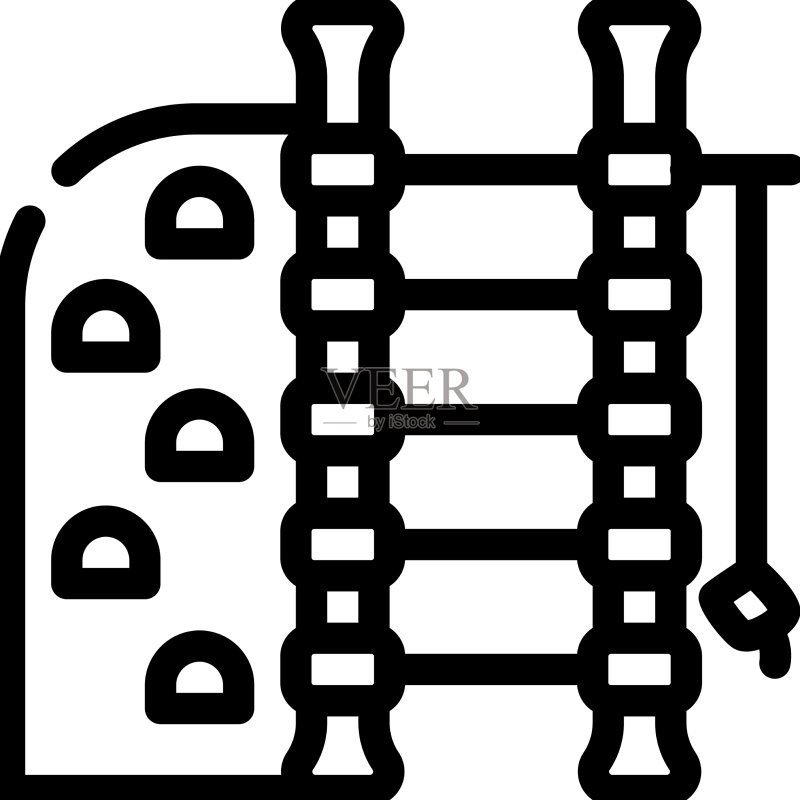 用于锻炼的运动器材线条图标图标素材
