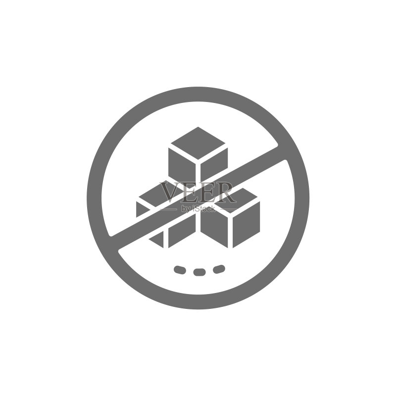 禁止糖果灰色图标图标素材