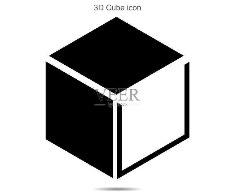 3D立方体图标矢量背景插画图标素材