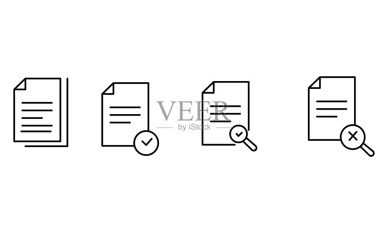 文档图标矢量设计图标素材