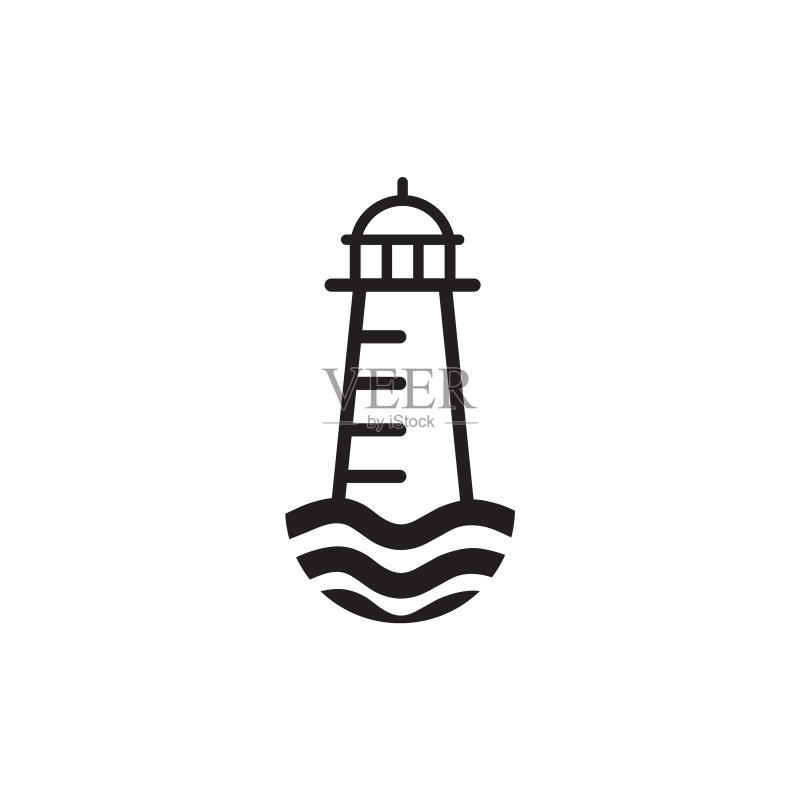 灯塔建筑Logo设计模板图标素材