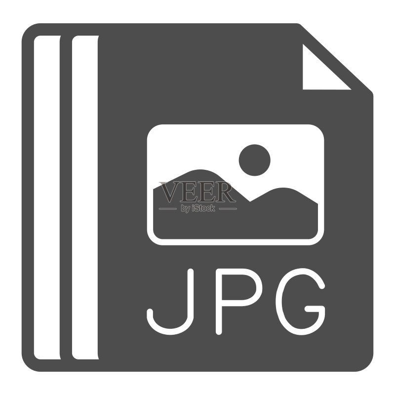 JPG文件图像文档实体图标纸张图标素材