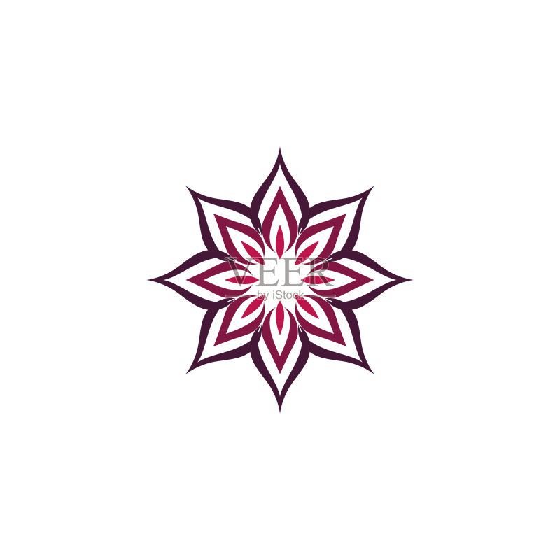 精美花朵或星星装饰Logo图标图标素材
