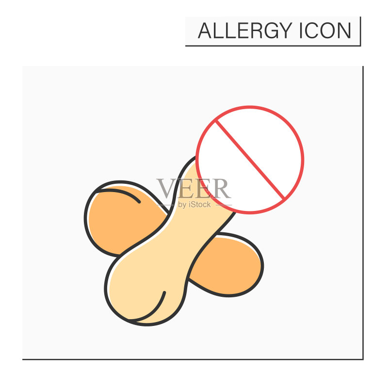 食物颜色过敏彩色图标图标素材
