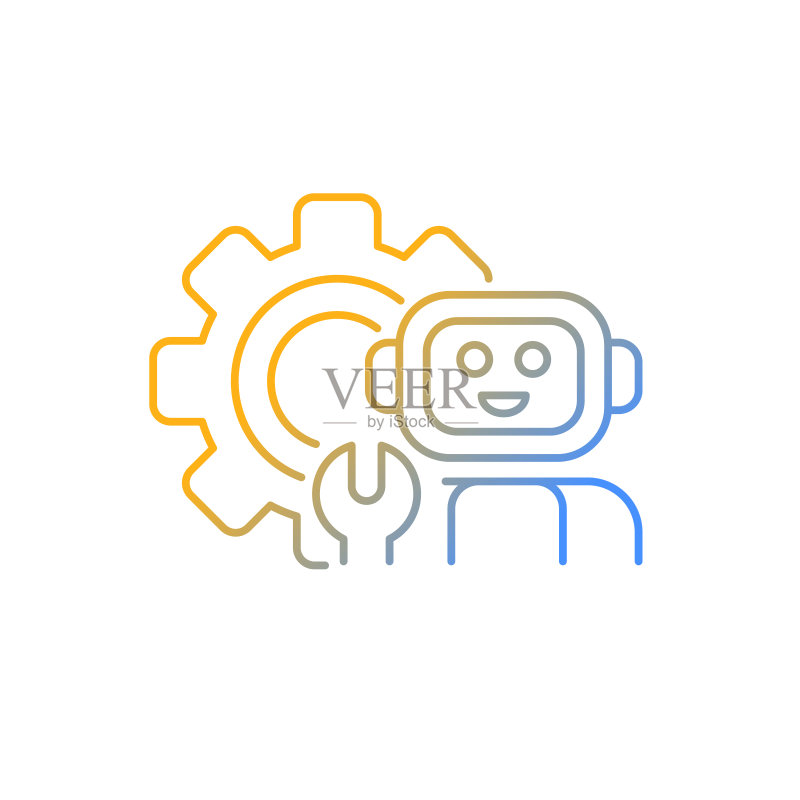 科技渐变线性矢量图标图标素材