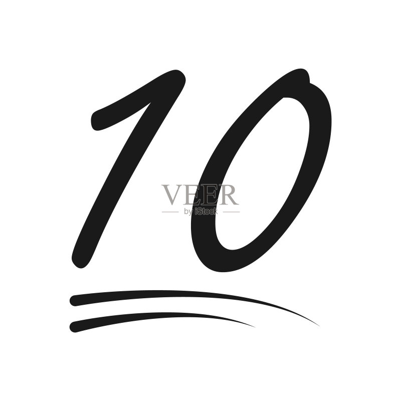 庆祝10位粉丝图标网络帖子矢量图图标素材