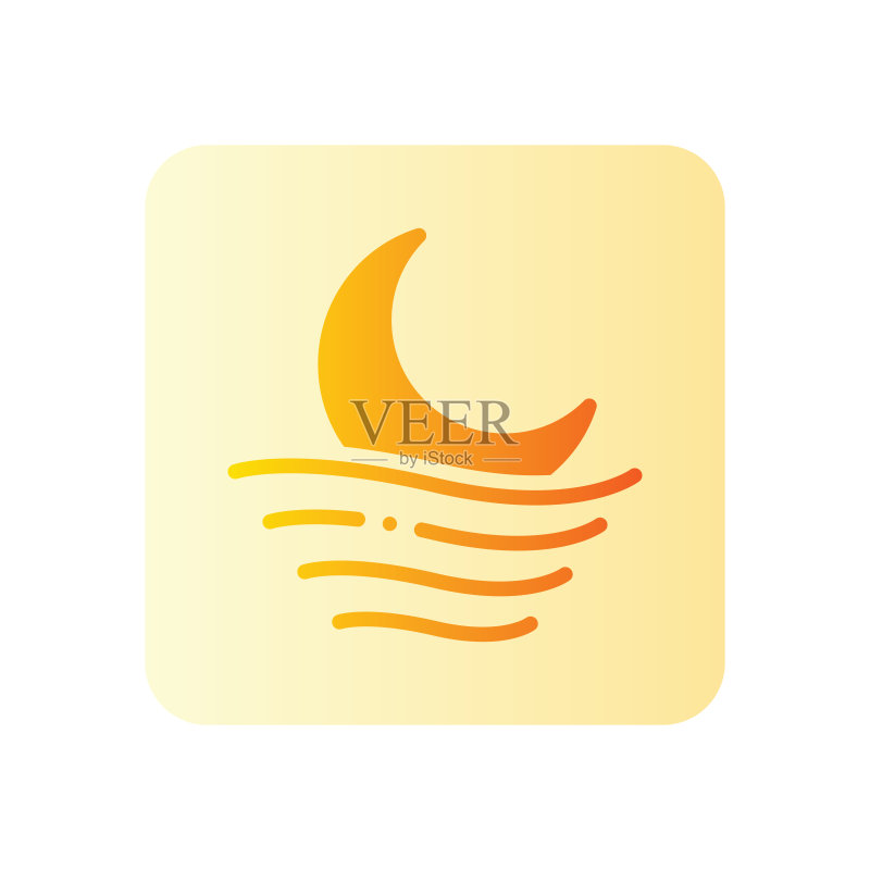 白色背景上的渐变雾气图标图标素材