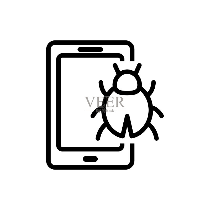 移动Bug图标图标素材
