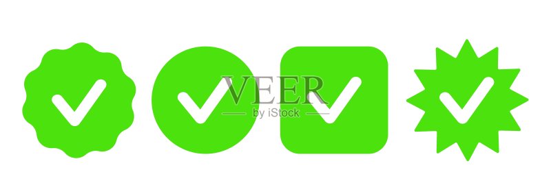 绿色复选标记图标图标素材