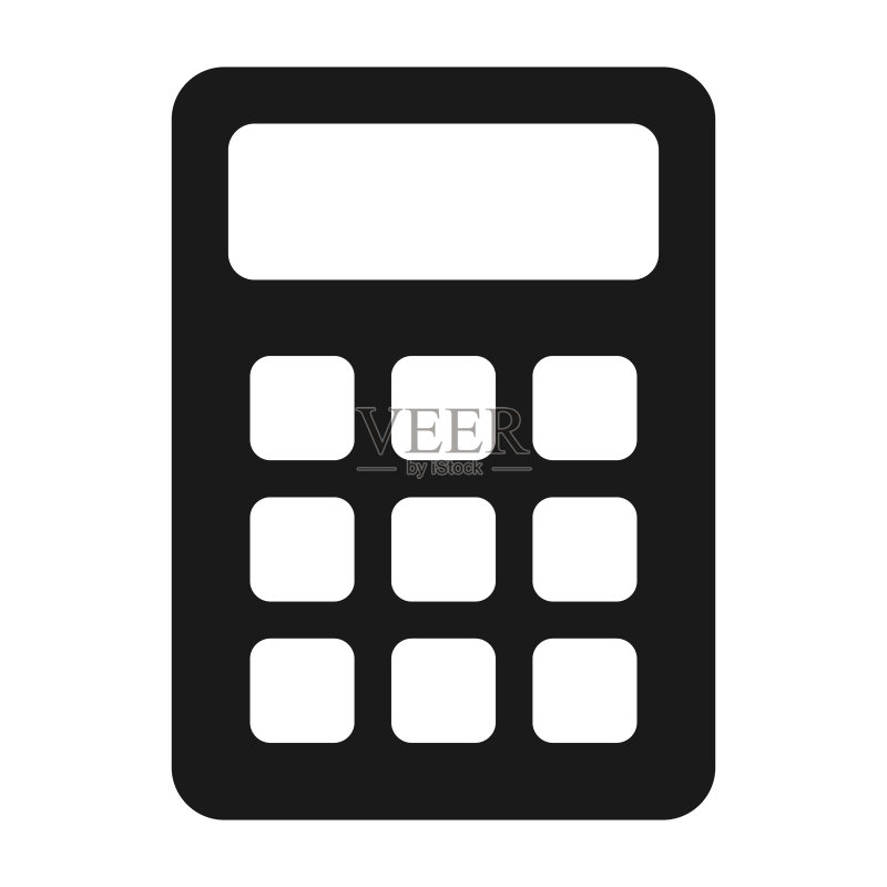 数学计算器Web按钮矢量图图标素材