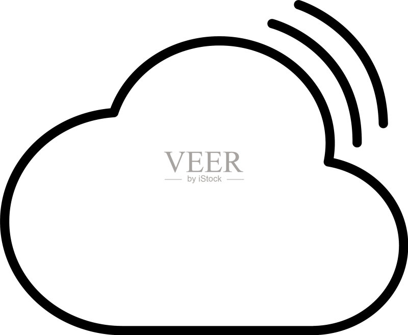 WiFi云图标图标素材