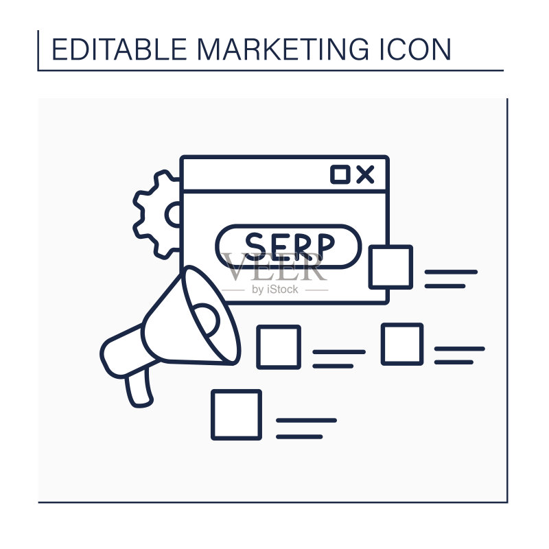 SERP线条图标图标素材