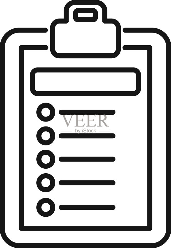 报告数据图标轮廓文档纸张图标素材