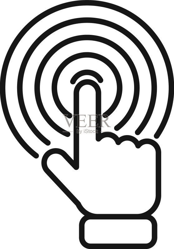 在线营销目标图标轮廓图标素材