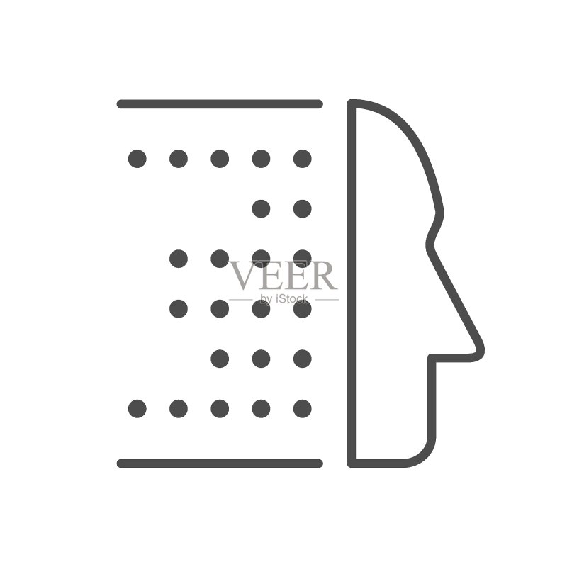 AI线性轮廓图标图标素材