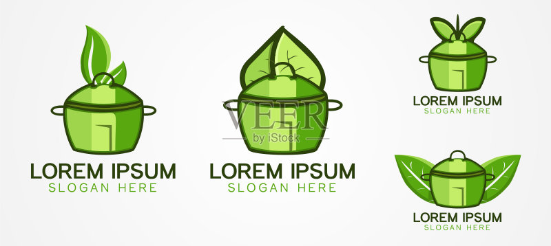 锅具Logo商业品牌包装模板图标素材