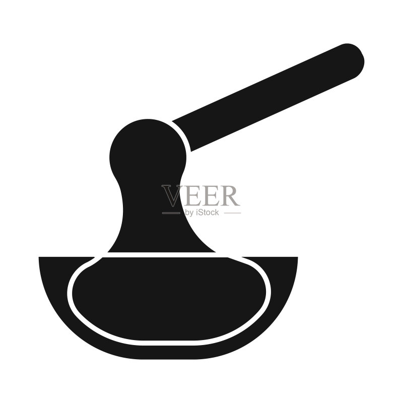 碗和蜡标志图标素材