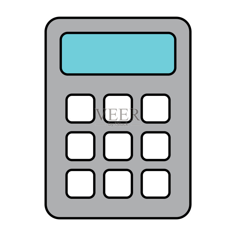 数学计算器Web按钮矢量图图标素材
