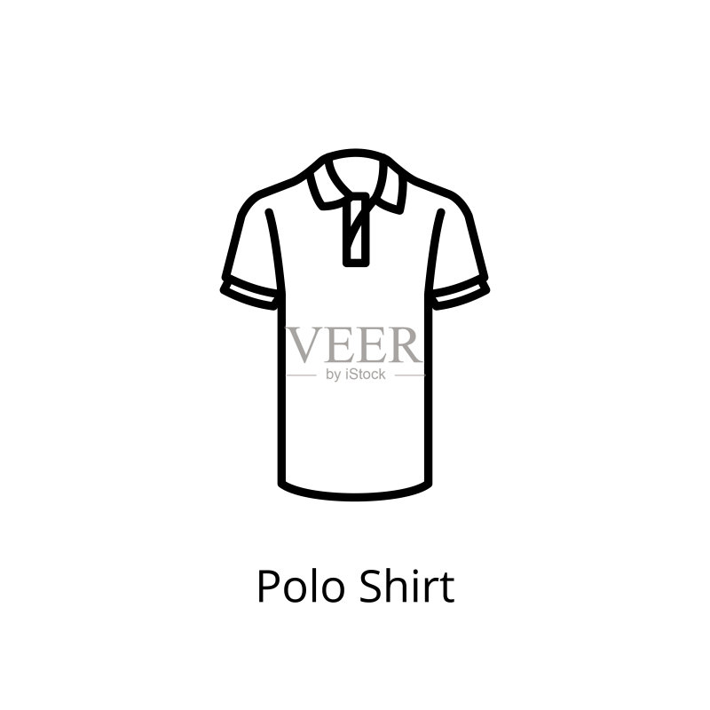矢量Polo衫图标logo图标素材
