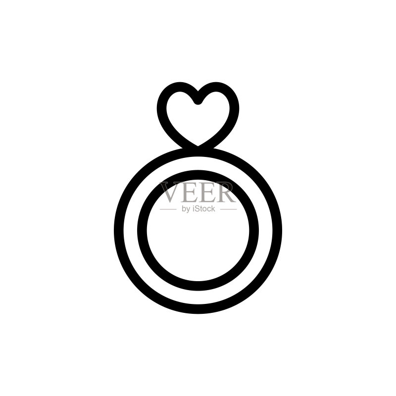矢量戒指图标Logo设计图标素材
